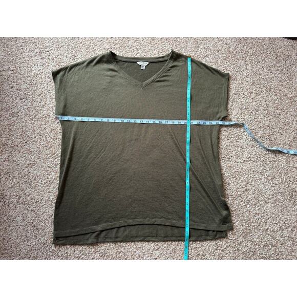 ORVIS knit T-shirt. Olive Green; lightweight & flowy, size XXL - Picture 5 of 8